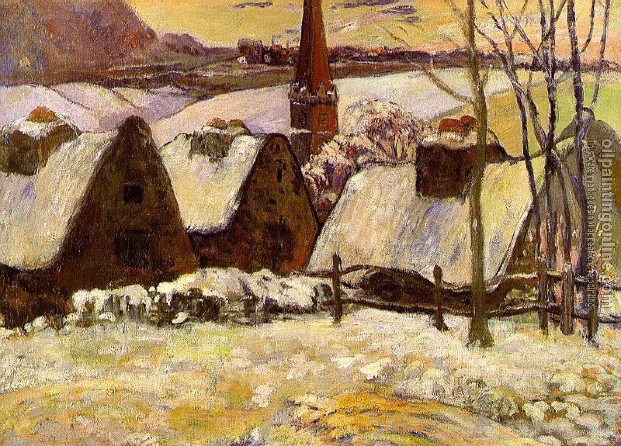 Gauguin, Paul - Breton Village in the Snow